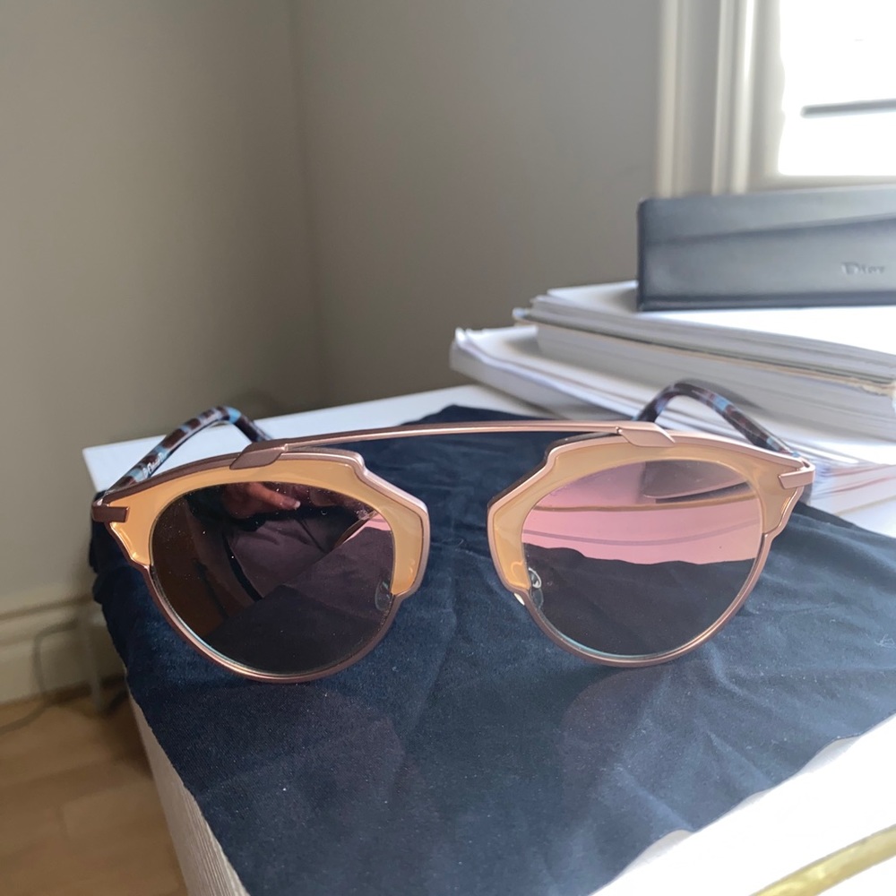 Dior So Real Sunglasses in Rose Gold !!